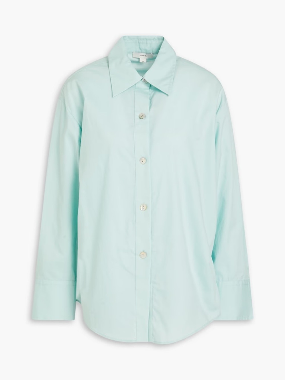 Vince NWT Belted Poplin Shirt XL Mint Oversized Button Down Retail $295
